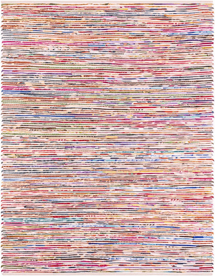 Detail image of 6' 1 x 9' Hand Woven Chindi Cotton Rug