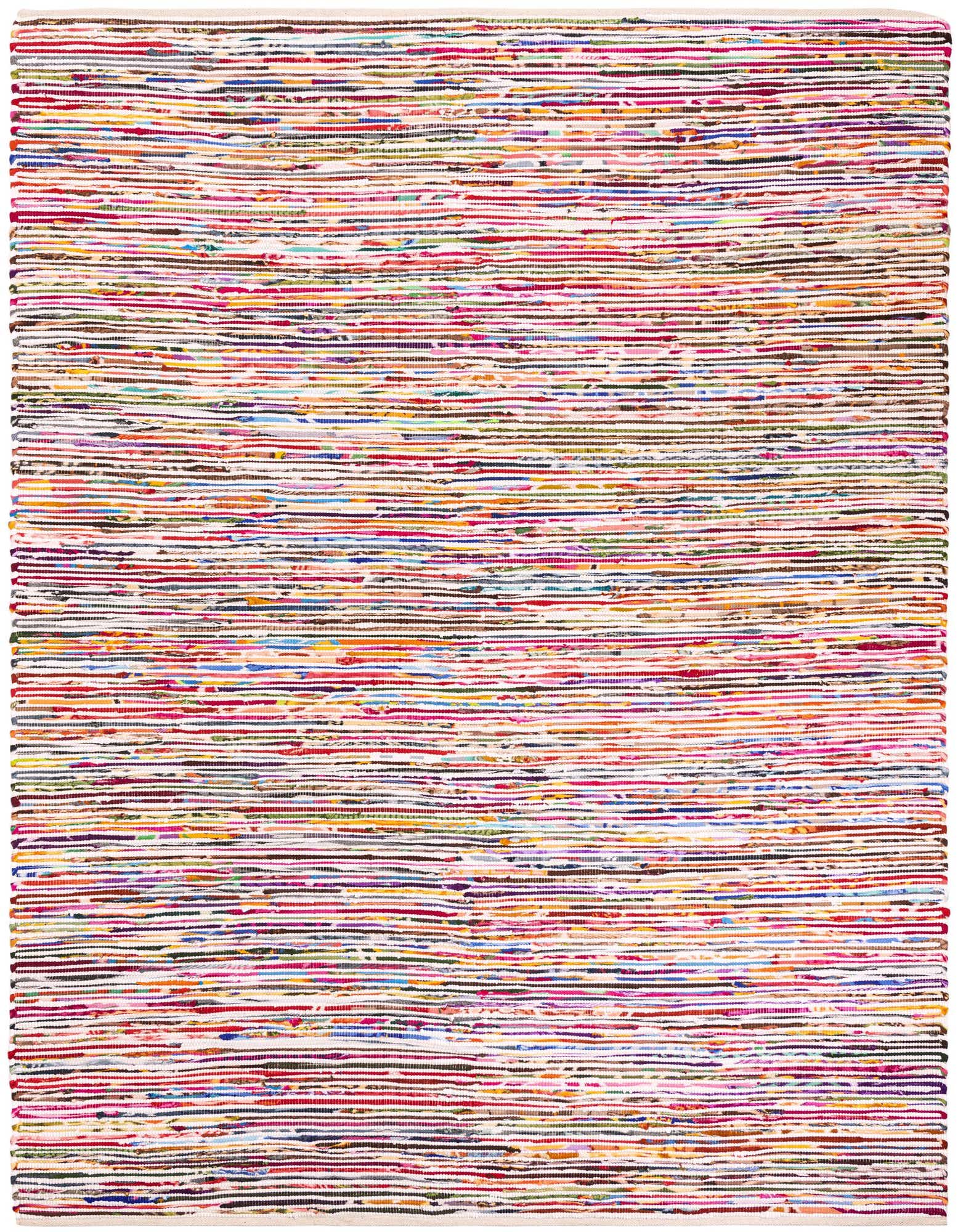 7' 10 x 10' Hand Woven Chindi Cotton Rug