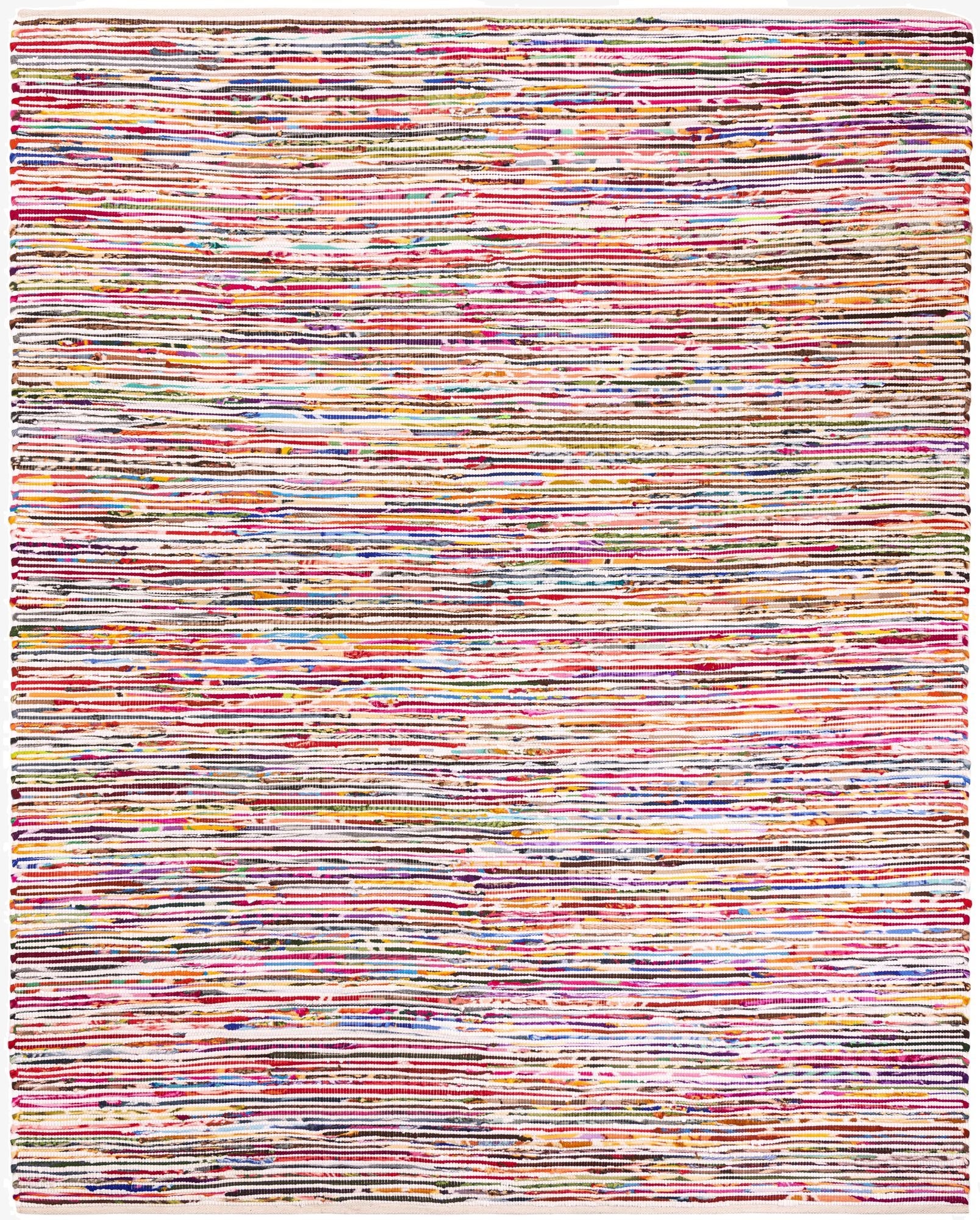 7' 10 x 10'  Hand Woven Chindi Cotton Rug