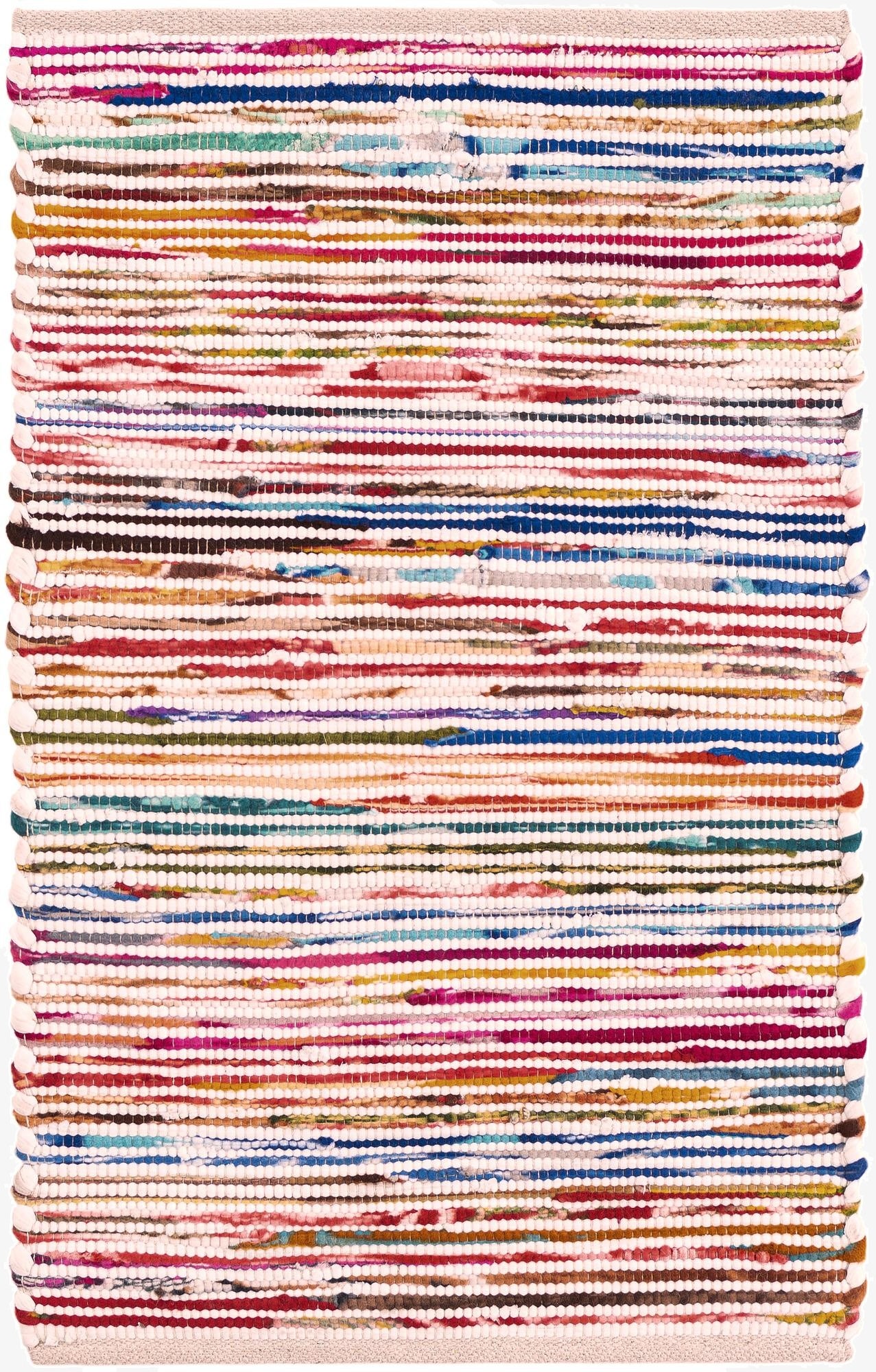 Primary image  2' x 3' 1  Hand Woven Chindi Cotton Rug