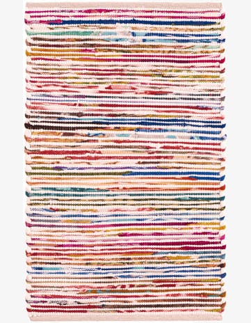 2' x 3' 1 Hand Woven Chindi Cotton Rug