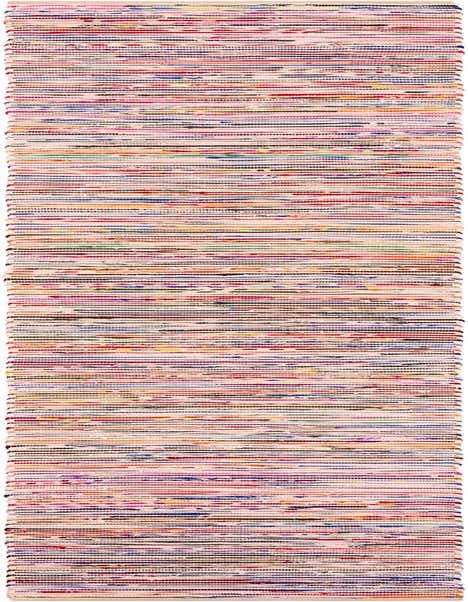 2' 7 x 12' Hand Woven Chindi Cotton Runner Rug