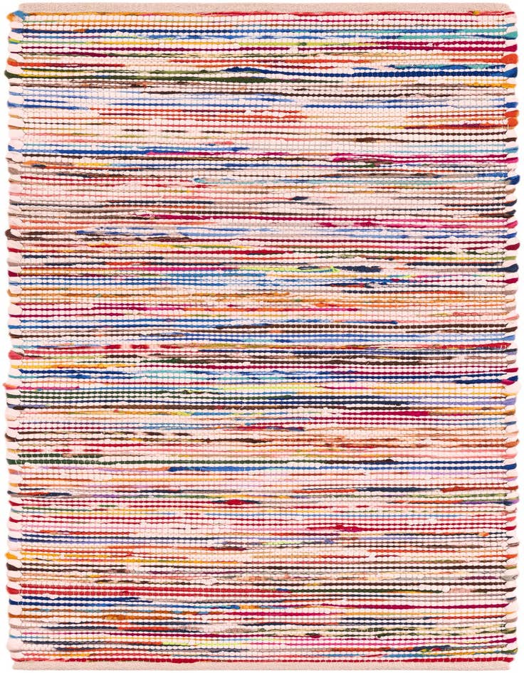 Detail image of 2' x 5' 1 Hand Woven Chindi Cotton Runner Rug