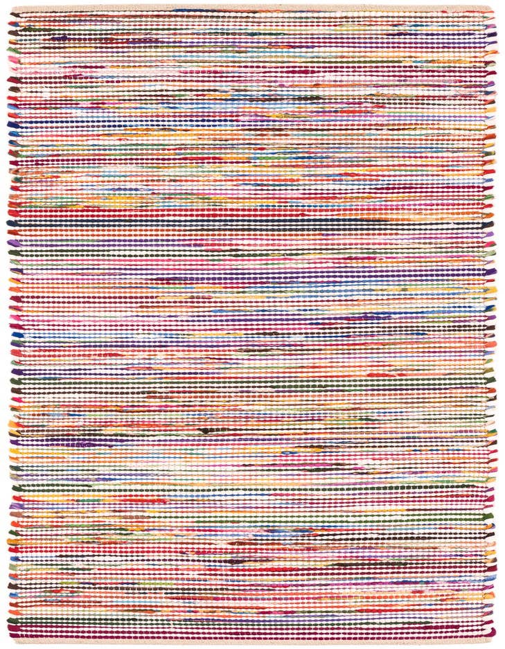Detail image of 2' x 6' 1 Hand Woven Chindi Cotton Runner Rug