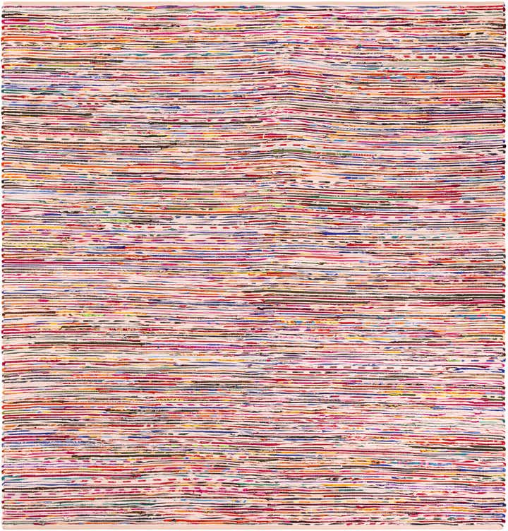 305cm x 305cm Handgewebt Chindi Cotton Quadrat Teppich