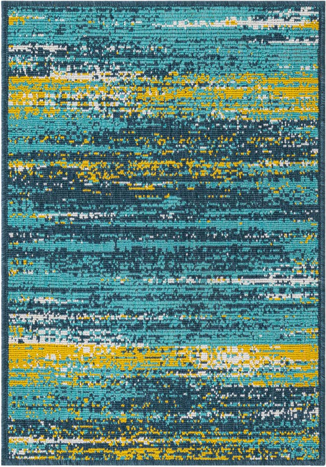 Detail image of 2' x 3' Easy-Clean Coastal Indoor / Outdoor Rug