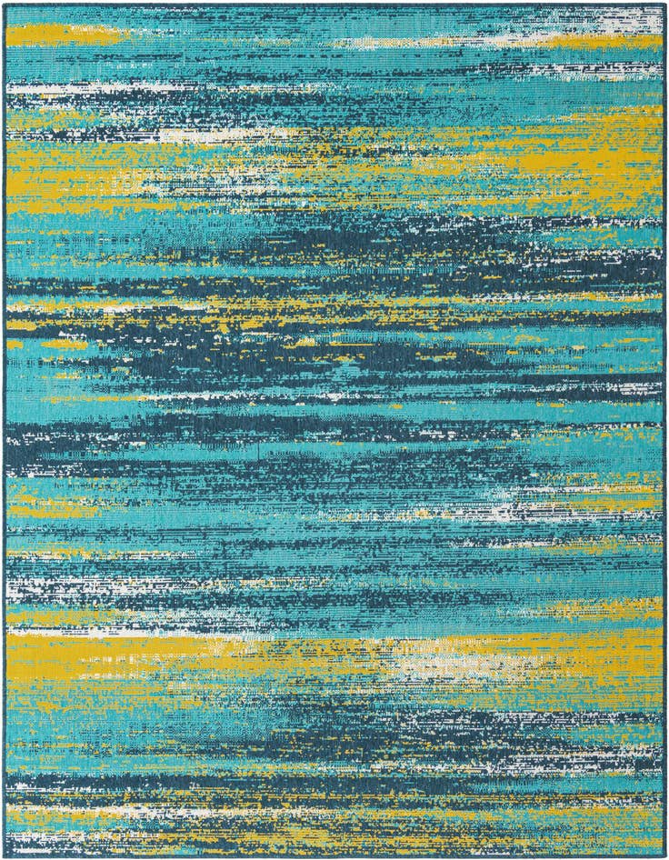 Detail image of 6' x 9' Easy-Clean Coastal Indoor / Outdoor Rug