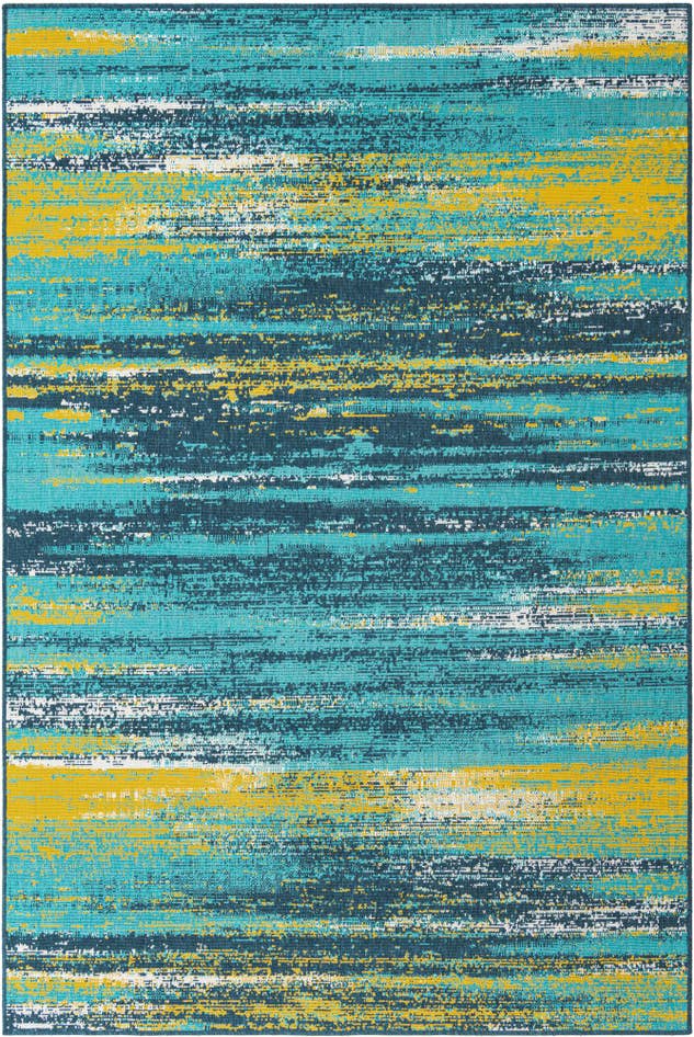 Detail image of 6' x 9' Easy-Clean Coastal Indoor / Outdoor Rug