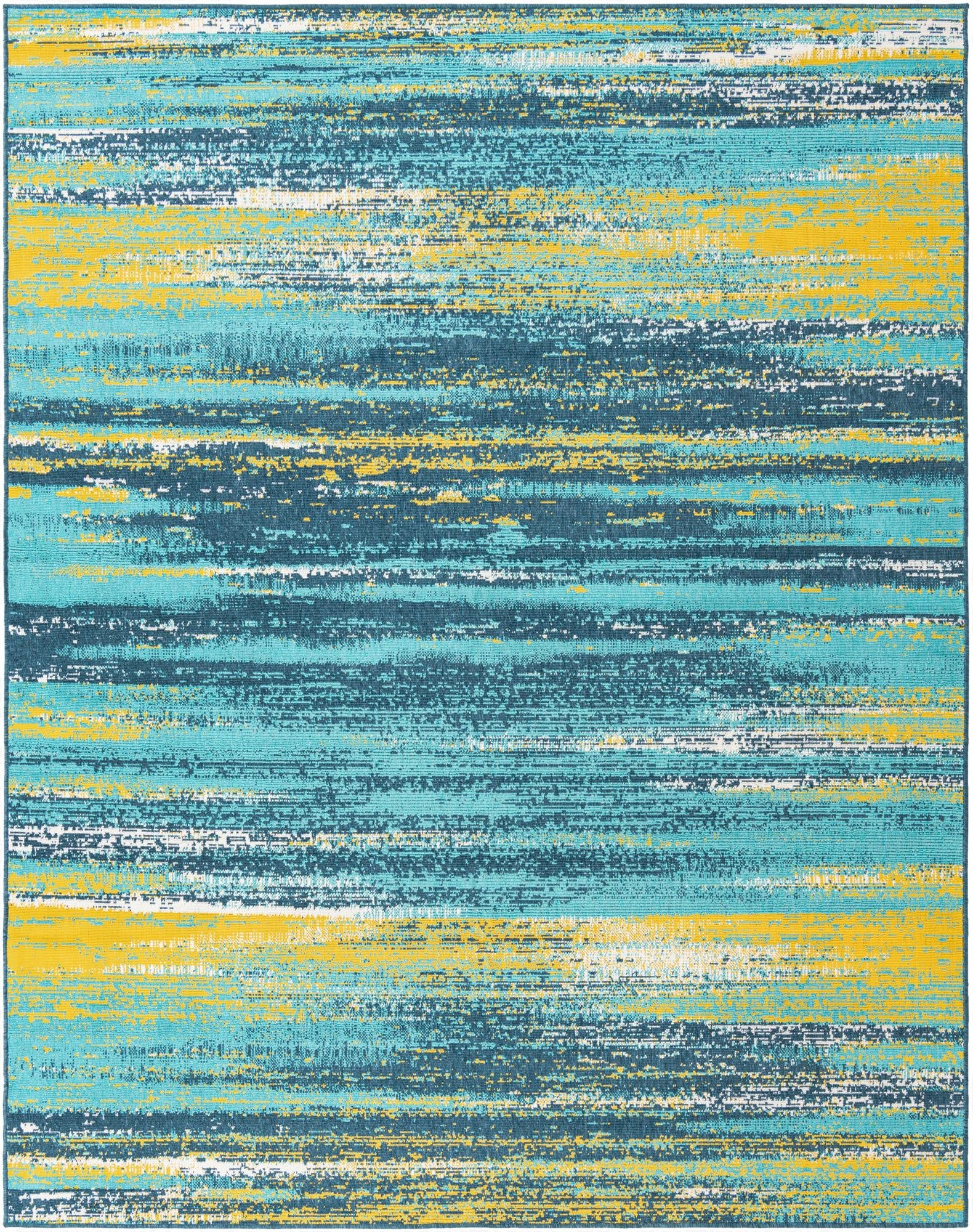 7' 10 x 10'  Washable Coastal Indoor / Outdoor Rug