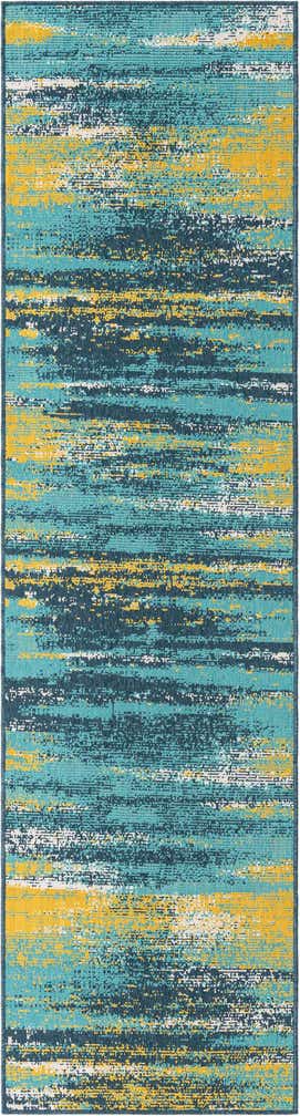 2' 7 x 10' Easy-Clean Coastal Indoor / Outdoor Runner Rug