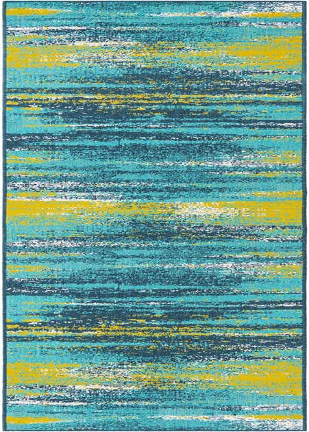 2' 7 x 12' Easy-Clean Coastal Indoor / Outdoor Runner Rug