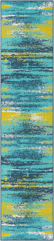 2' 7 x 12' Easy-Clean Coastal Indoor / Outdoor Runner Rug