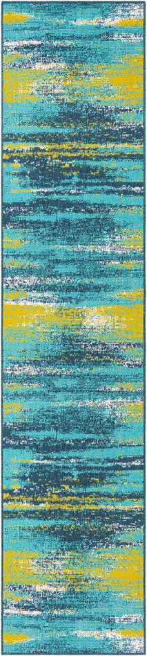 Detail image of 2' 7 x 12' Easy-Clean Coastal Indoor / Outdoor Runner Rug