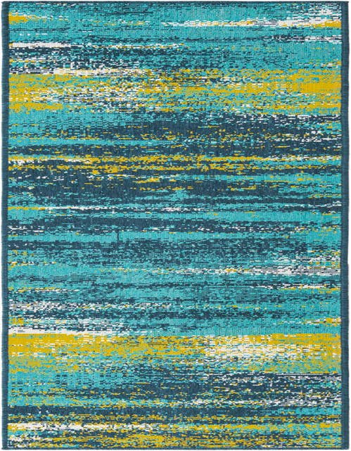 Detail image of 2' x 8' Easy-Clean Coastal Indoor / Outdoor Runner Rug