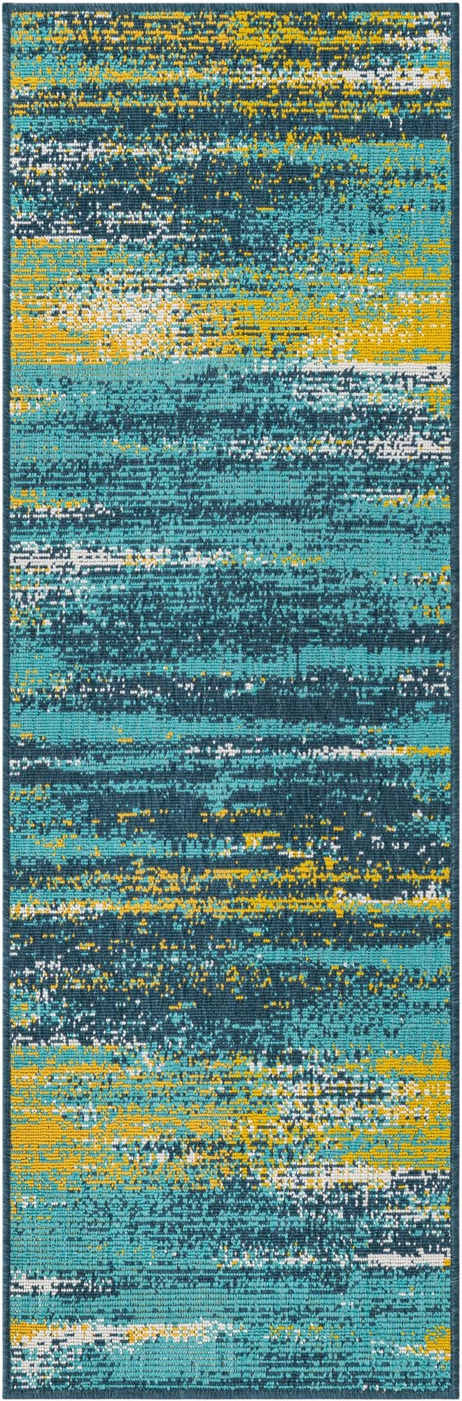 2' x 6'  Washable Coastal Indoor / Outdoor Runner Rug