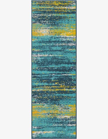 2' x 6' Easy-Clean Coastal Indoor / Outdoor Runner Rug