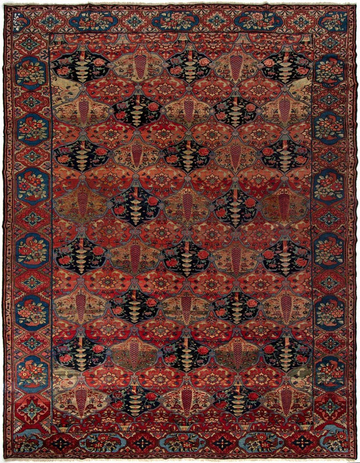 Detail image of 11' 10 x 17' 11 Hand Knotted Bachtiar Persian Wool Rug