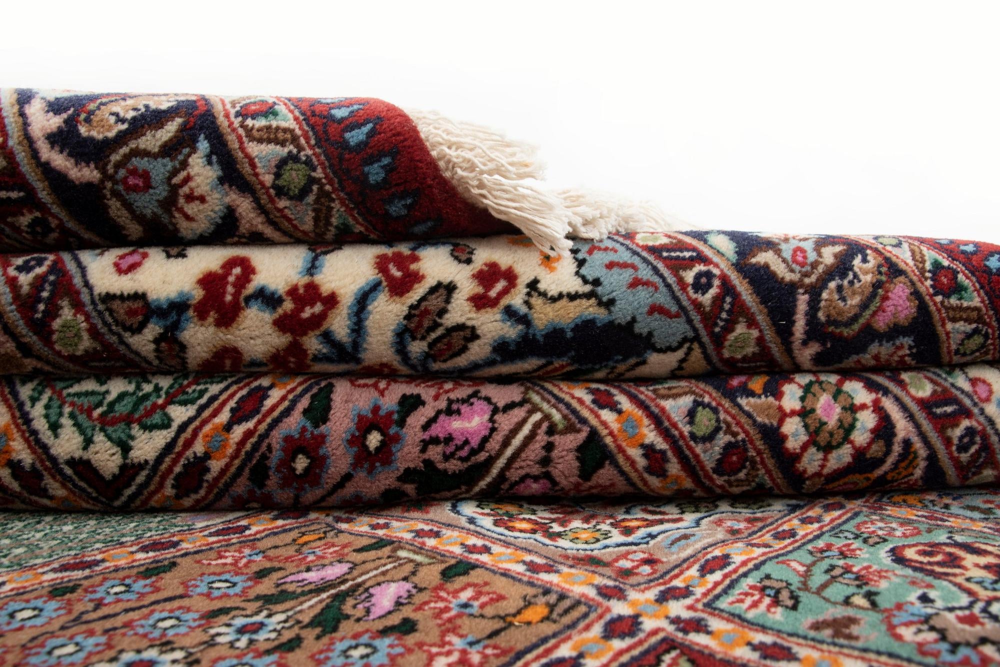 7' x 9' 10 Hand Knotted Birjend Persian Wool Rug