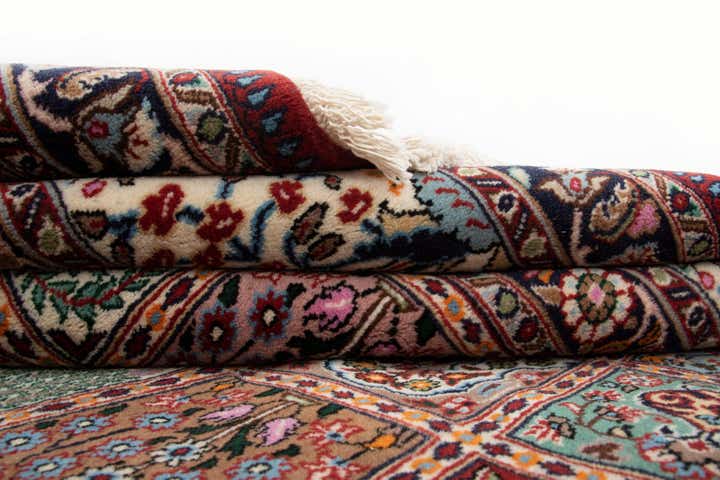 7' x 9' 10 Hand Knotted Birjend Persian Wool Rug