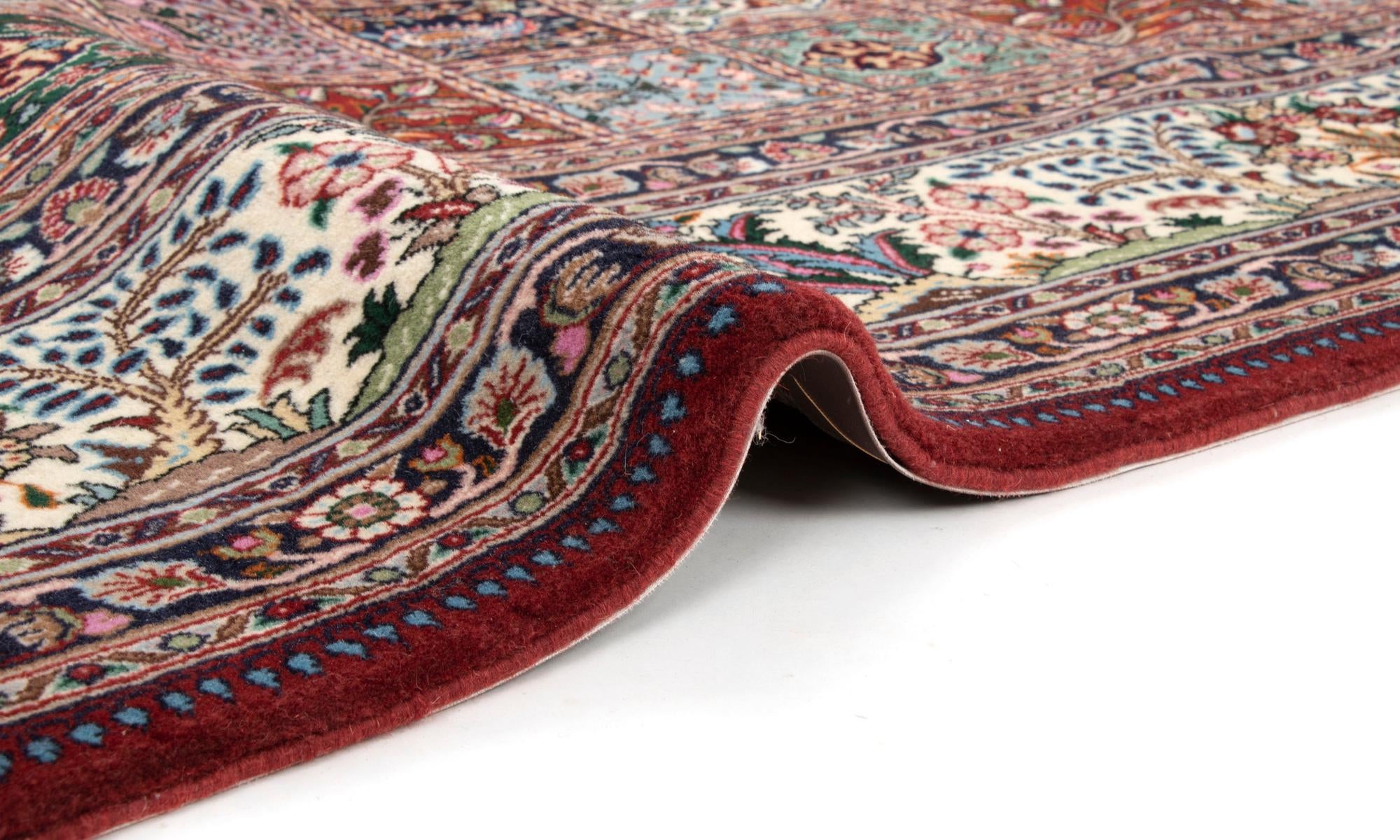7' x 9' 10 Hand Knotted Birjend Persian Wool Rug