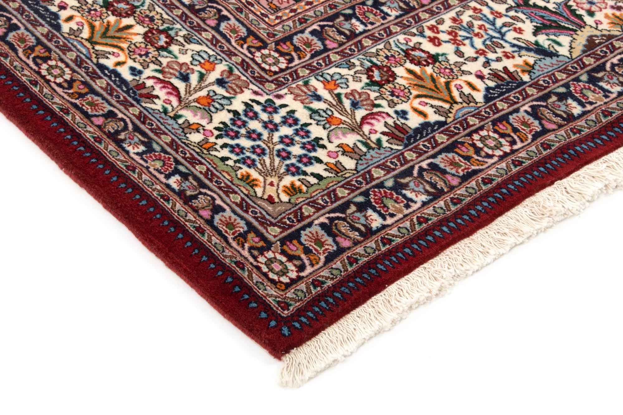 7' x 9' 10 Hand Knotted Birjend Persian Wool Rug