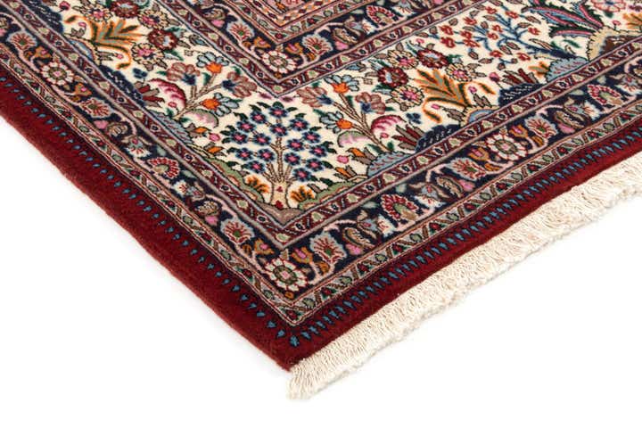 7' x 9' 10 Hand Knotted Birjend Persian Wool Rug