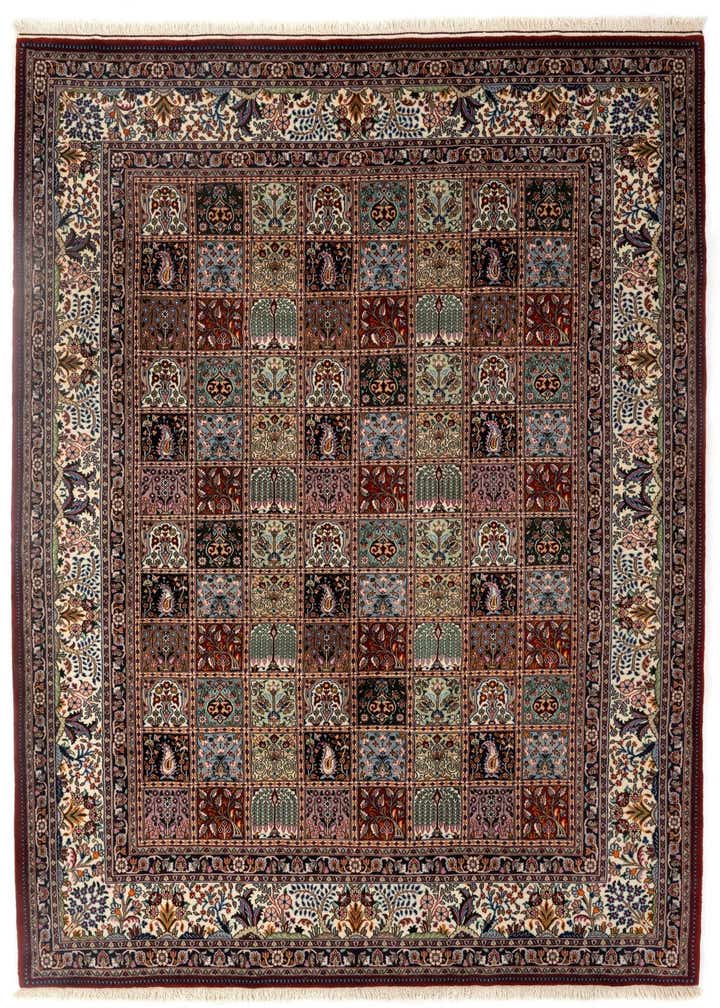7' x 9' 10 Hand Knotted Birjend Persian Wool Rug