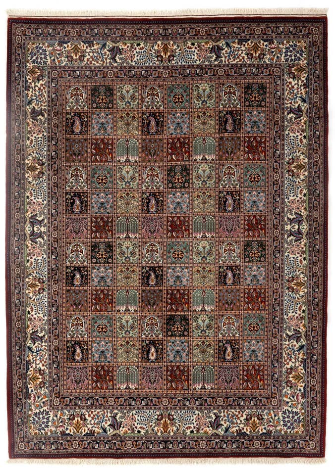 Detail image of 7' x 9' 10 Hand Knotted Birjend Persian Wool Rug