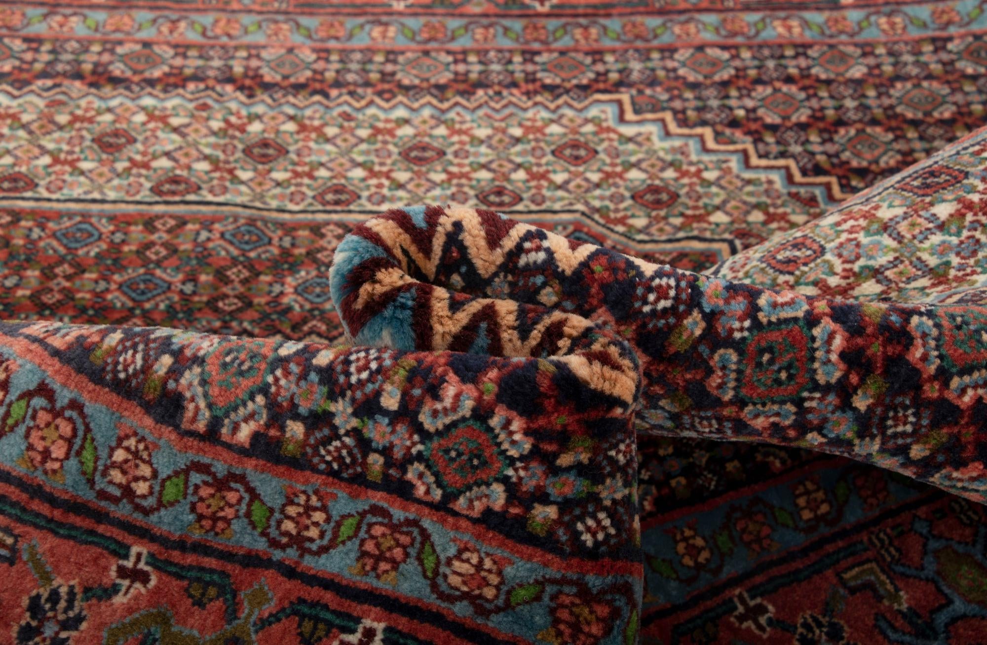 4' 2 x 5' 4 Hand Knotted Birjend Persian Wool Rug