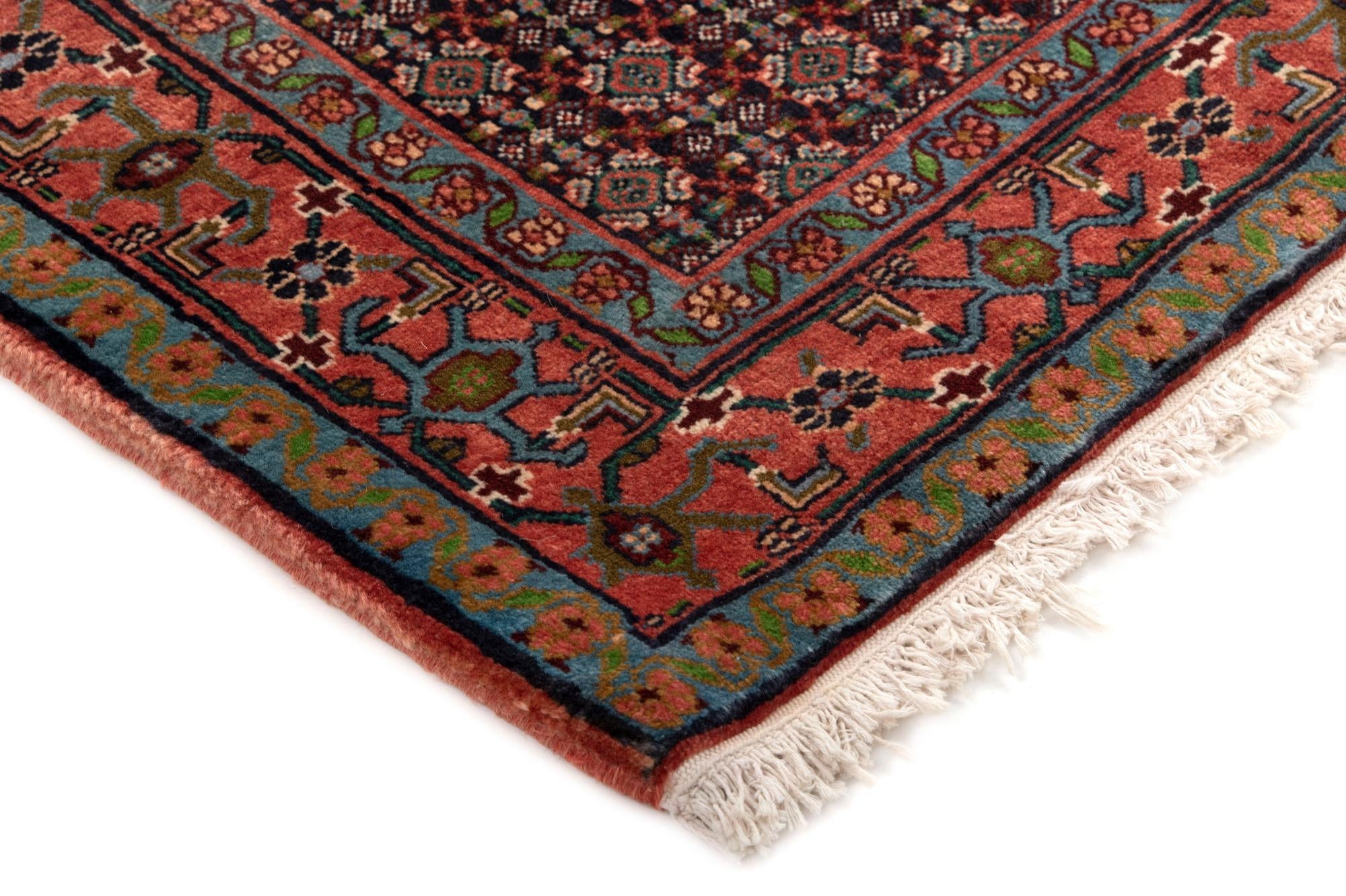 4' 2 x 5' 4 Hand Knotted Birjend Persian Wool Rug