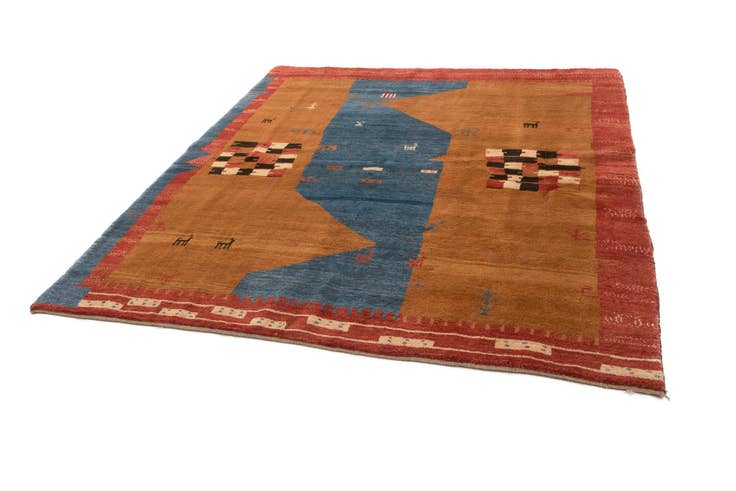 Detail image of 7' 9 x 9' Gabbeh Rug