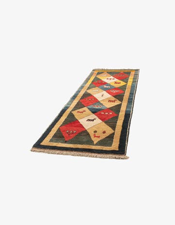 3' 7 x 9' 8 Gabbeh Rug