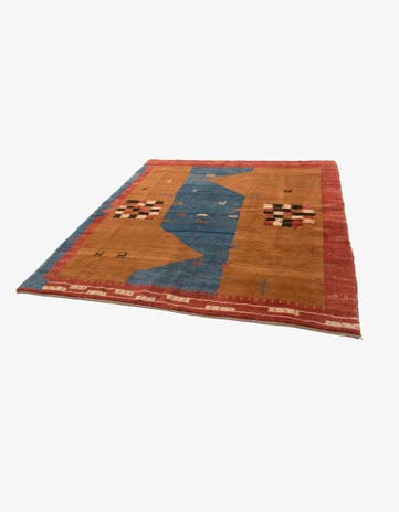 7' 9 x 9' Gabbeh Rug