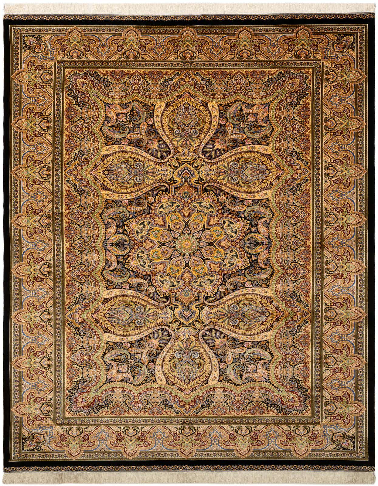 6' 5 x 9' 6 Ghom Design Rug