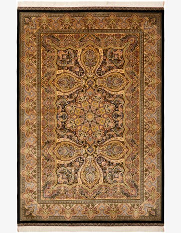 6' 6 x 9' 7 Ghom Design Rug