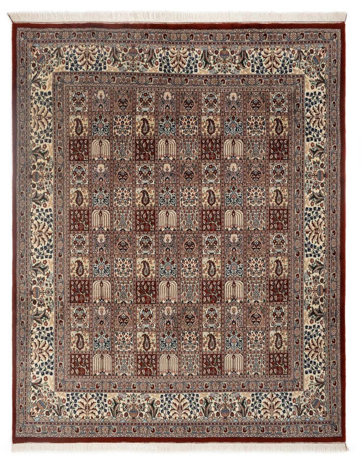 Detail image of 7' 11 x 9' 6 Hand Knotted Indo Bachtiar Wool Rug