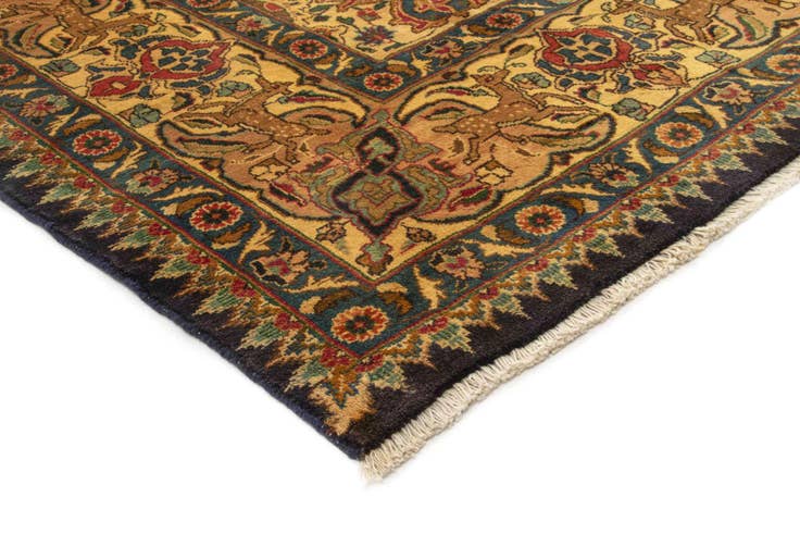 Detail image of 9' 10 x 12' 10 Hand Knotted Kashan Persian Wool Rug