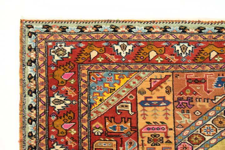 4' 9 x 6' 1 Hand Knotted Kashkuli Persian Rug