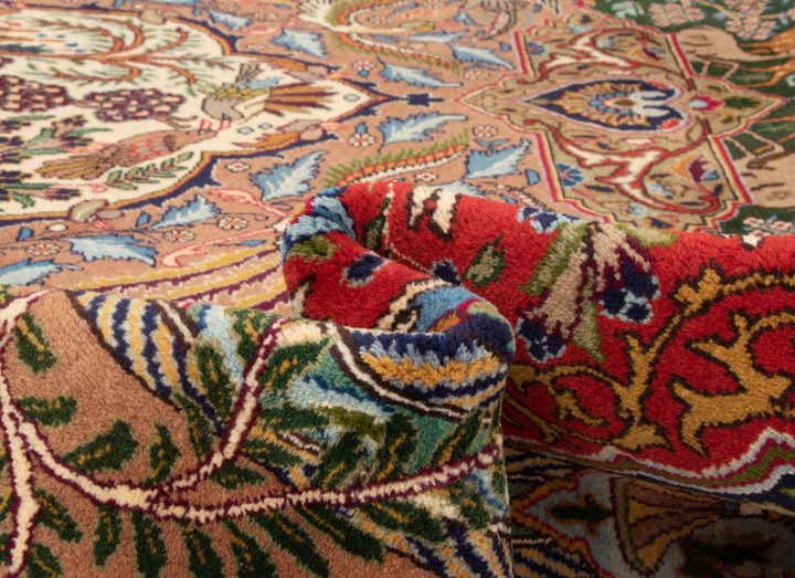 9' 11 x 12' 9 Hand Knotted Kashmar Persian Wool Rug