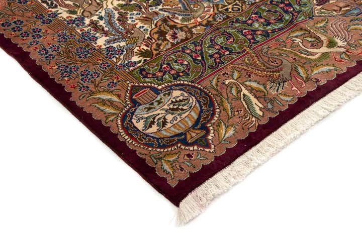 9' 11 x 12' 9 Hand Knotted Kashmar Persian Wool Rug
