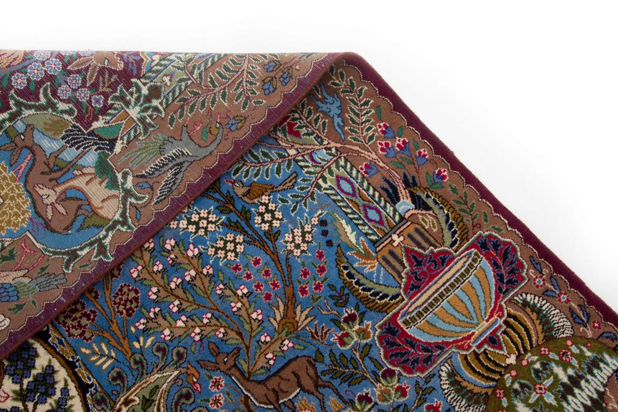 9' 8 x 13' 2 Hand Knotted Kashmar Persian Wool Rug