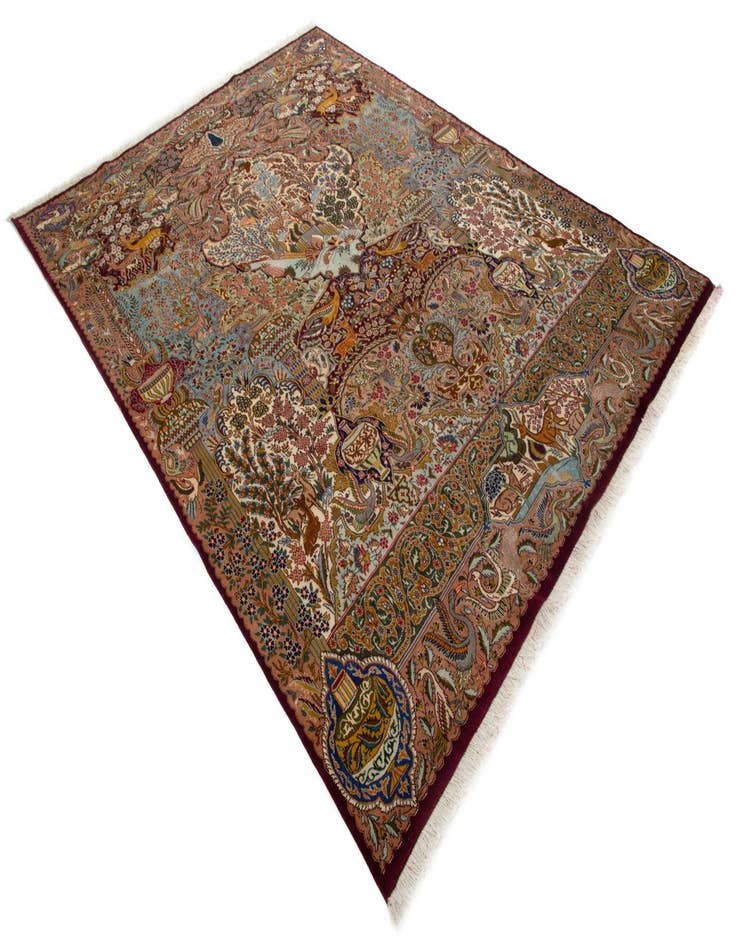 Detail image of 9' 10 x 12' 6 Hand Knotted Kashmar Persian Wool Rug