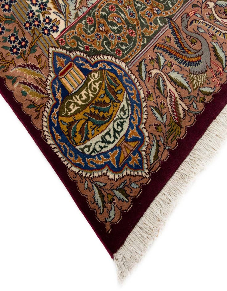 Detail image of 9' 10 x 12' 6 Hand Knotted Kashmar Persian Wool Rug