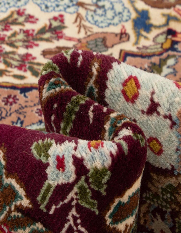 Detail image of 9' 10 x 12' 6 Hand Knotted Kashmar Persian Wool Rug