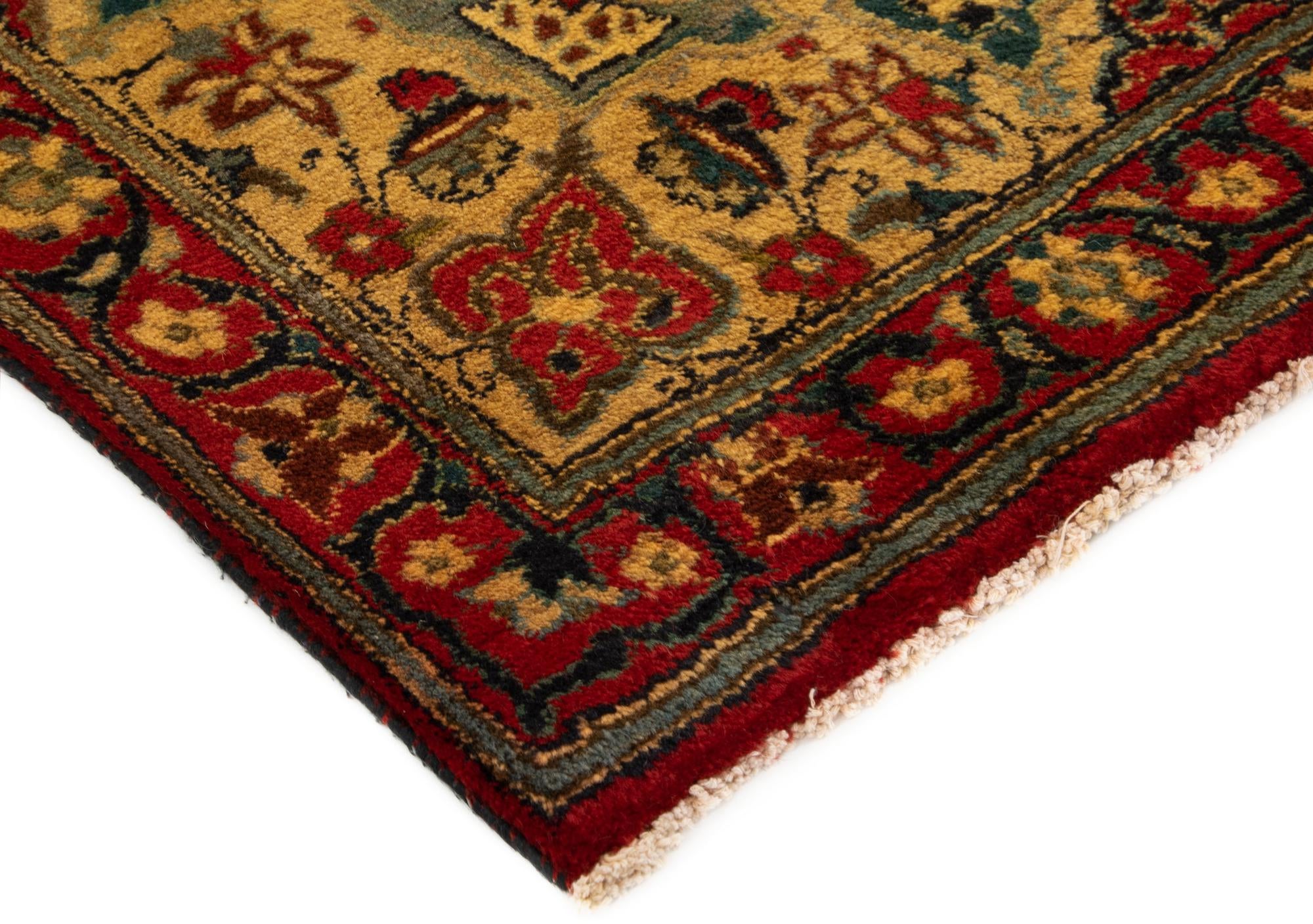 3' 8 x 6' 2 Hand Knotted Kashmar Persian Wool Rug