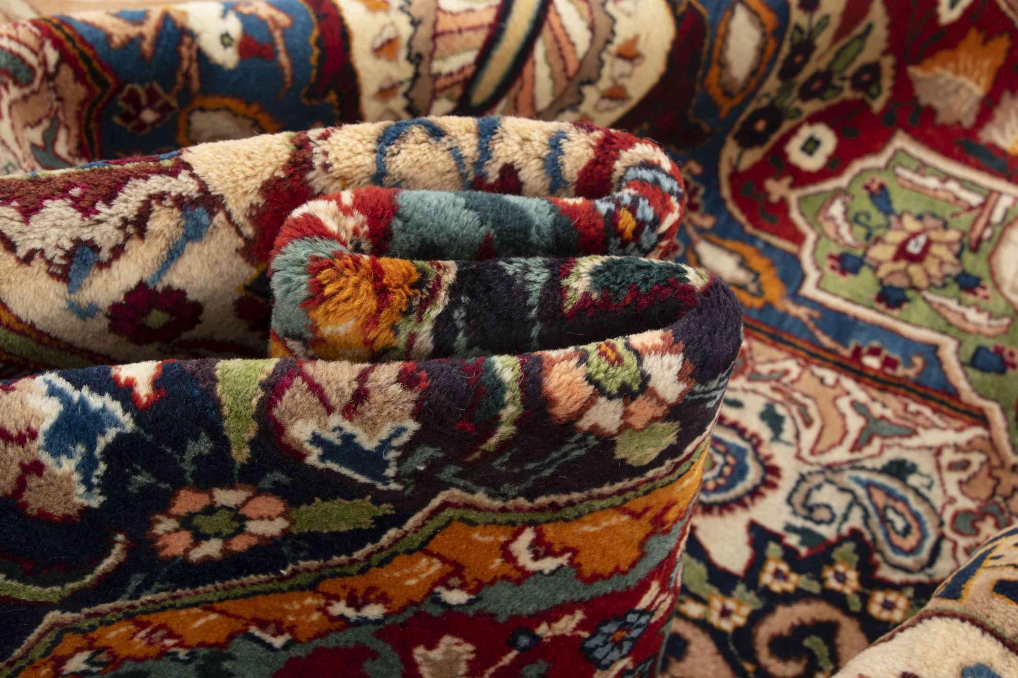 9' 10 x 12' 5 Hand Knotted Kashmar Persian Wool Rug