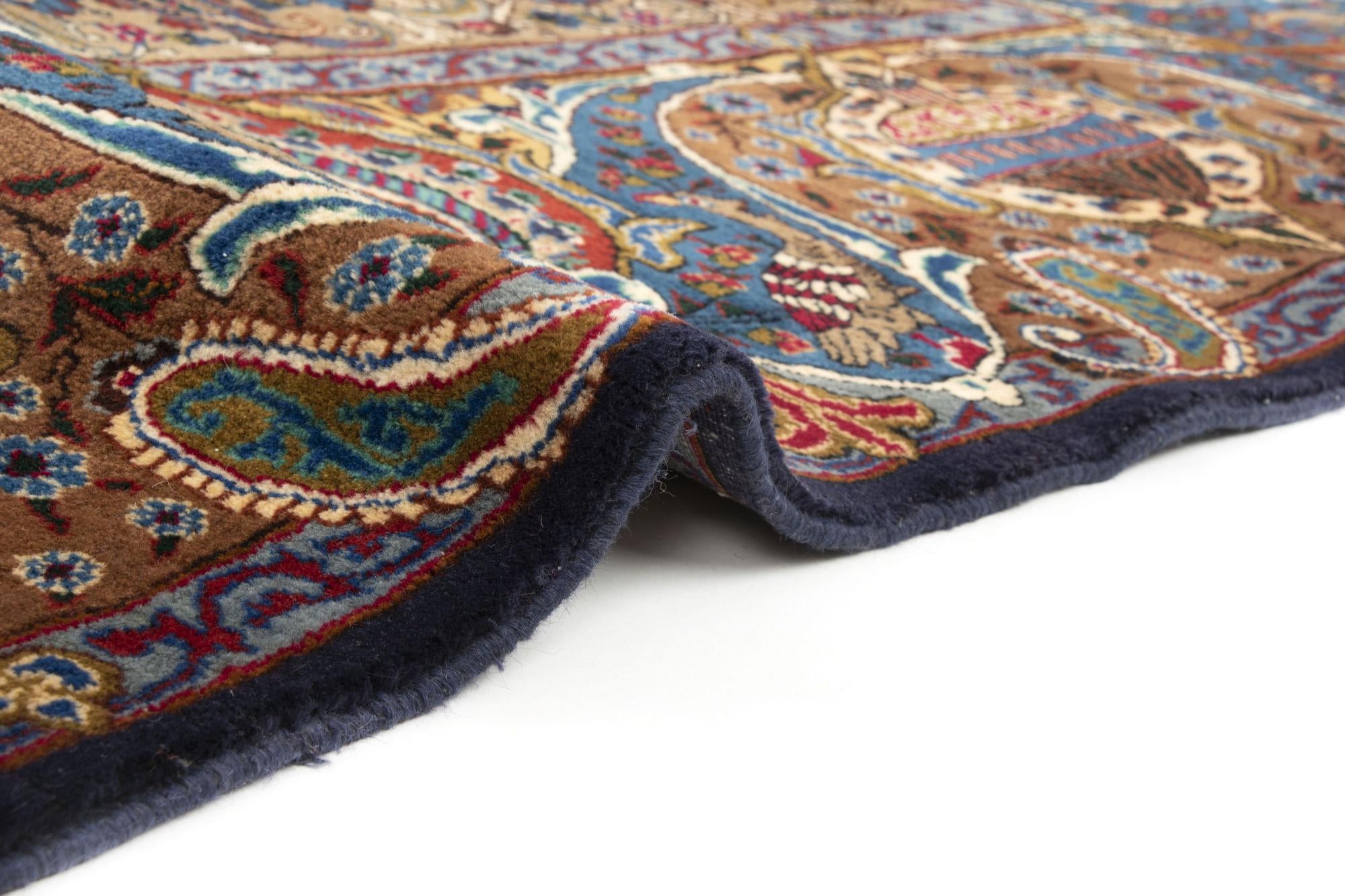 9' 3 x 12' 7 Hand Knotted Kashmar Persian Wool Rug