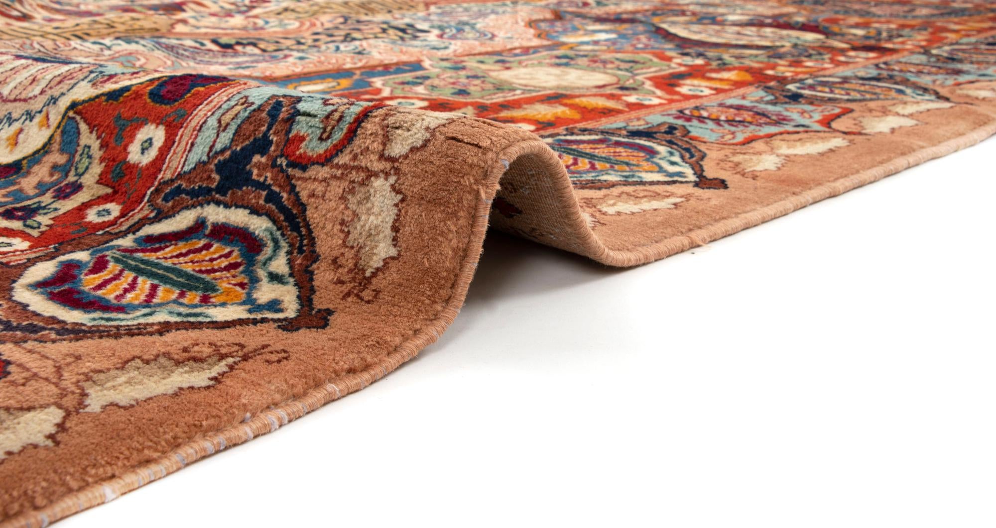 9' 10 x 12' 5 Hand Knotted Kashmar Persian Wool Rug