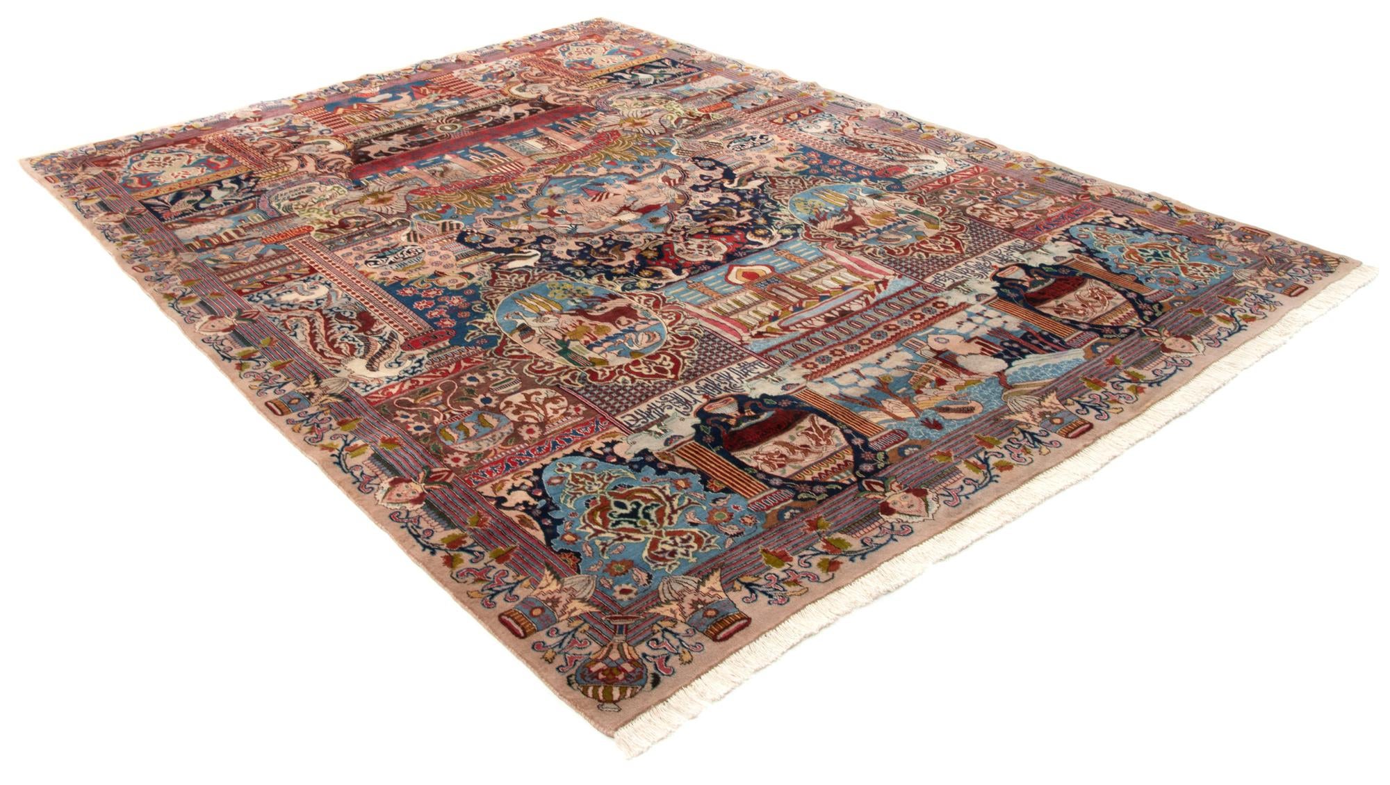 10' 1 x 12' 8 Hand Knotted Kashmar Persian Wool Rug