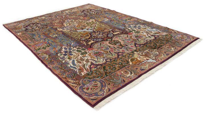 9' 10 x 12' 6 Hand Knotted Kashmar Persian Wool Rug